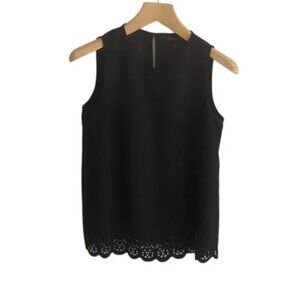 Banana Republic Laser Cut Sleeveless Blouse